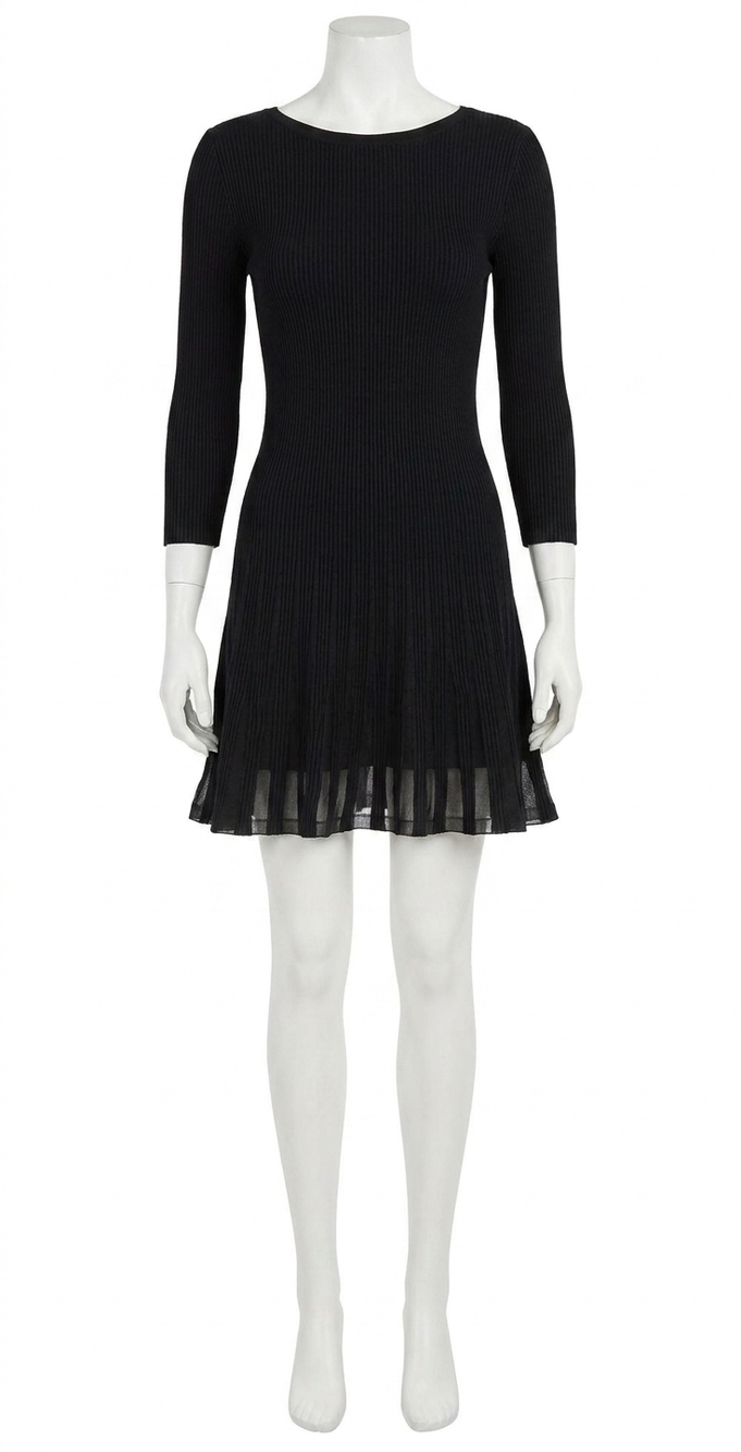 NEW MILLY tabitha mini dress in black